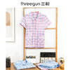 Threegun三枪 【纯棉】彩格翻领开襟短袖长裤女士家居套睡衣家居服-81692D911 商品缩略图4