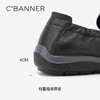 千百度男鞋夏季一脚蹬休闲皮鞋厚底豆豆鞋乐福鞋A24160313 商品缩略图4
