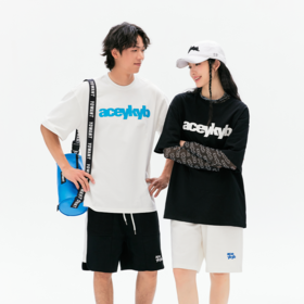 YKYB黄子韬基础印花T恤中性男女2025夏新款简约运动休闲宽松短袖