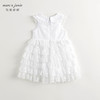 马克珍妮2024年夏装新款女童白色蕾丝网纱蛋糕连衣裙240665 商品缩略图2