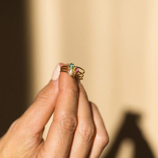 北京仓｜Leah Alexandra-PETITE OVAL-祖母绿 戒指［加拿大设计师］ 商品图2