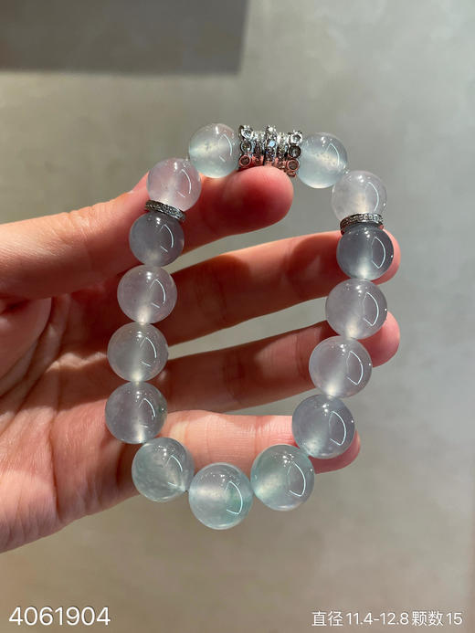 玻璃木纳飘翠手串【4061904】具体价格微信咨询 商品图0