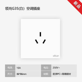贵派面板 领尚 G35 白色  空调 16A