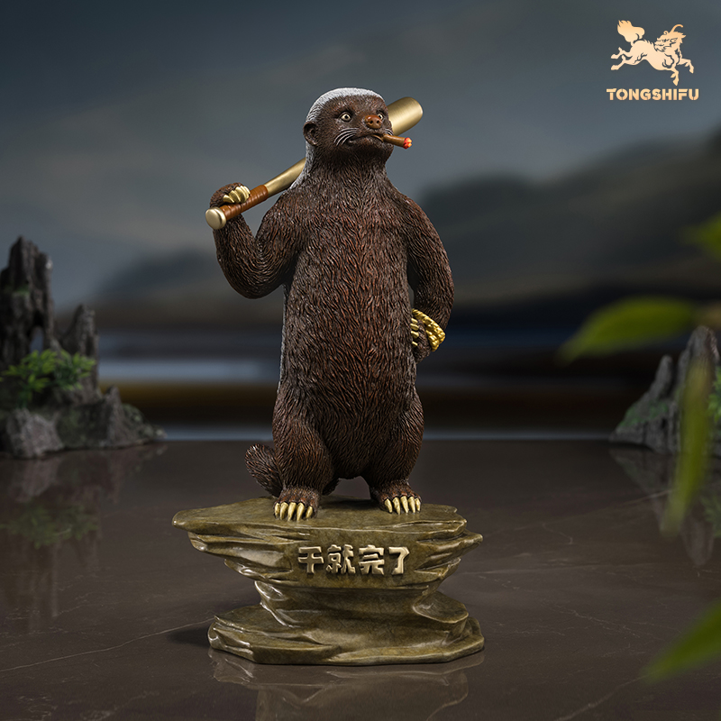 铜师傅 铜摆件《干就完了》桌面客厅办公室工艺品摆件送领导朋友
