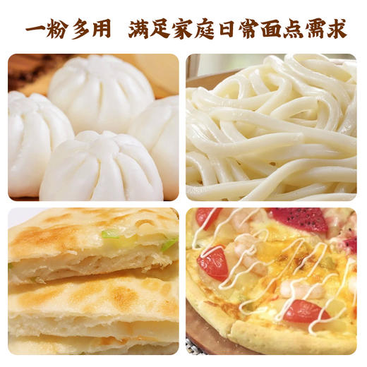富世康自发粉1kg/袋 家用包子馒头花卷面粉小麦粉 无需酵母 商品图4