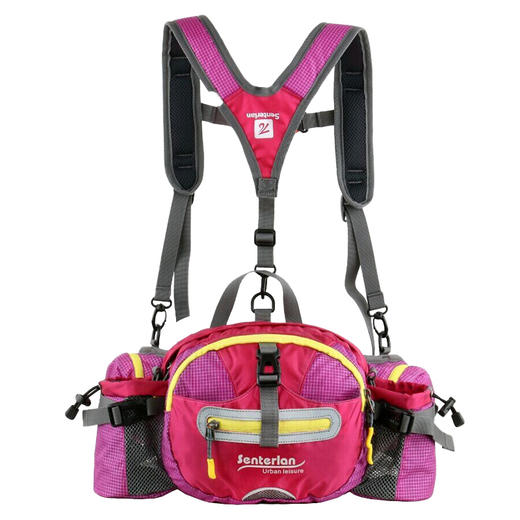 纳趣户外登山徒步双肩包腰包徒步防水多功能休闲拉链 男女旅行 商品图3