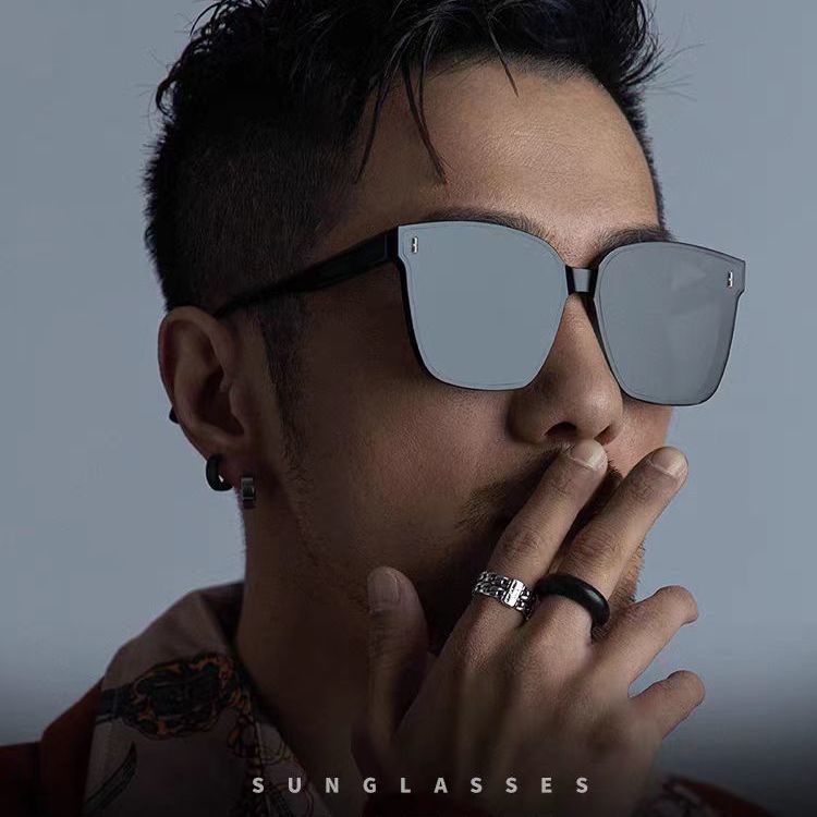 【出行好物！男士墨镜！】男士墨鏡！帅气ins！开车专用！夏季太阳眼鏡！偏光方框！大框设计！不易夹脸！-YJXPDC0402