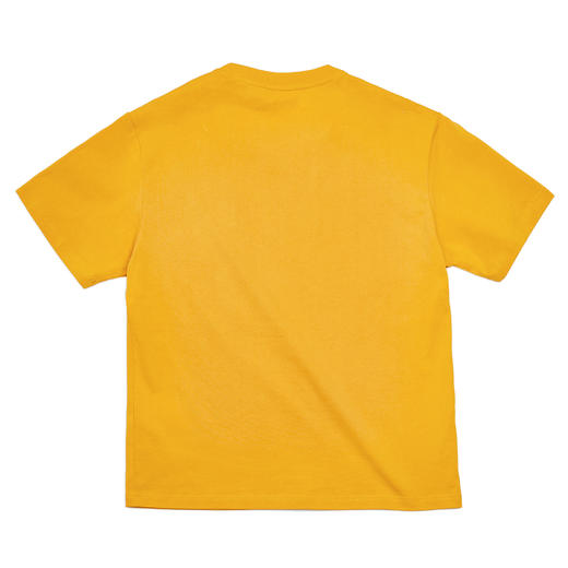 马登工装美式复古印第安刺绣短袖T恤撞色字母重磅黄色圆领Tee男夏 商品图6