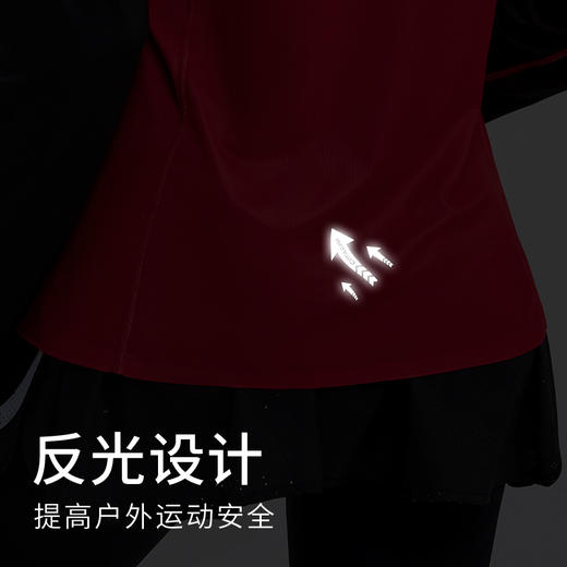 科里芙印花拼接圆领运动长袖轻薄跑步健身透气上衣 商品图2