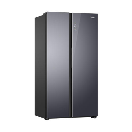 以旧换新-海尔冰箱对开门610L 一级双变频 阻氧干湿分储 90°悬停 玻璃面板 星蕴银BCD-610WGHSSE5S1 商品图2