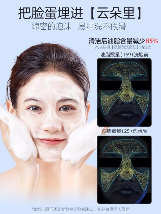 【第2件0元】透真氨基酸洗面奶女男干皮祛痘毛囊清洁膏卸妆收缩毛孔美白洁面乳 商品图3