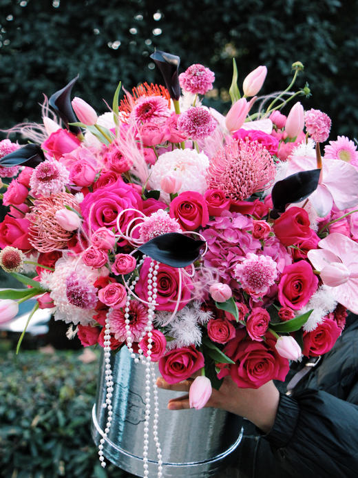 Flowerbene【花有独钟】私人订制抱抱桶花礼 商品图0