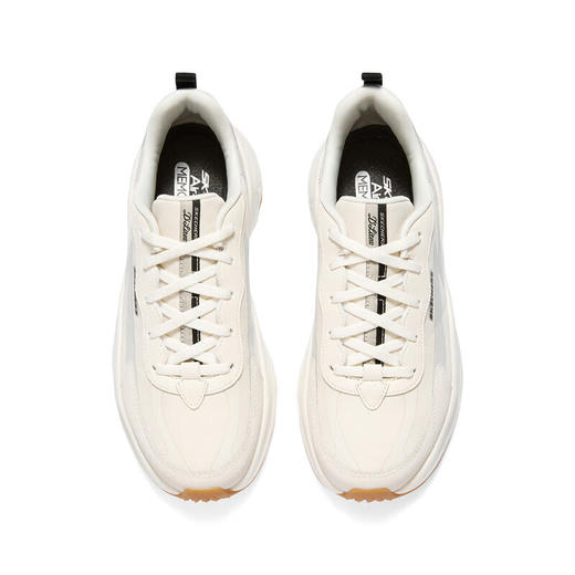 【断码清仓不支持退换，鞋全新，但鞋盒破损，介意勿拍】斯凯奇Skechers女子经典闪电老爹鞋增高149389自然色/黑色/NTBK 商品图3