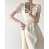 HT-710茶歇法式连衣裙小众设计领复古夏季高级感气质温柔风初恋裙 商品缩略图1
