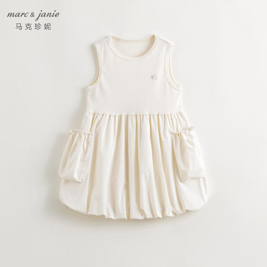 马克珍妮2024年夏装新款女童城市户外花苞背心连衣裙240552 商品图3