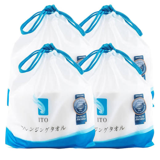 【周三会员8.6-8.12自取/申通快递】ITO艾特柔洁面柔巾*4包/112616*4 干湿两用不掉屑代替毛巾 商品图0