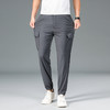 【冰丝高弹】【新款DWN】大依优型大码束脚冰丝裤休闲裤加肥加大休闲裤大号裤子长裤夏季宽松胖子男装 商品缩略图1
