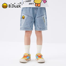 B.Duck小黄鸭童装夏季牛仔五分裤105-150 BF2552080