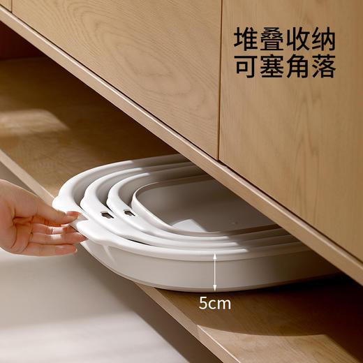 FaSoLa可折叠脸盆家用塑料洗脸大小盆洗衣盆便携式旅行洗澡洗脚折叠盆 商品图1