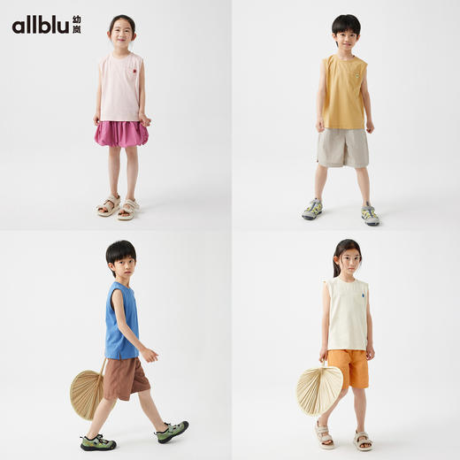 【夏Vol.3】幼岚「柔软汉麻」小褂背心吸湿排汗耐磨耐造24夏季新款儿童背心ZY 商品图2