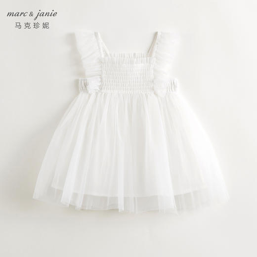 马克珍妮女童蝴蝶袖网纱连衣裙公主裙儿童裙子2024夏装新款240870 商品图2