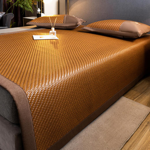 【古典藤席】古典高档加厚藤席空调席夏季冰丝凉席霸王藤席1.5M/1.8M高端PE藤 商品图3