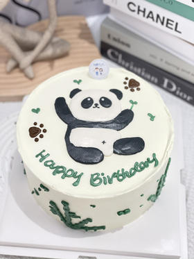 手绘熊猫奶油蛋糕 下单前请仔细阅读商品详情