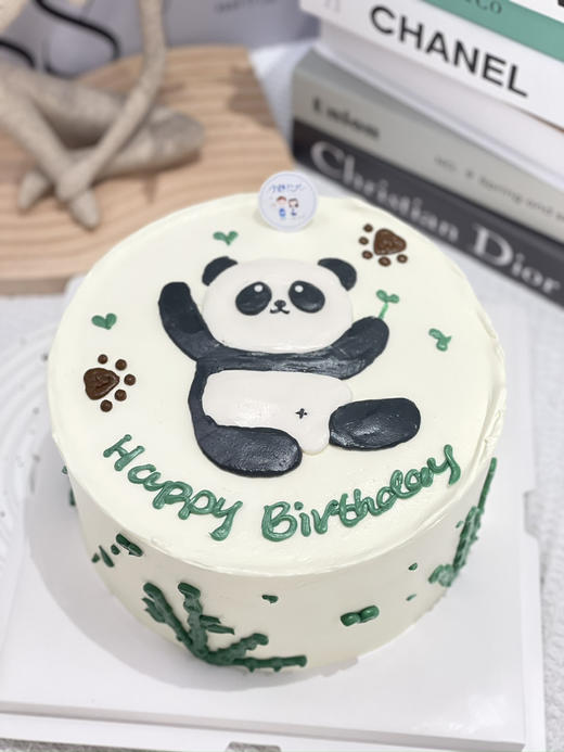 手绘熊猫奶油蛋糕 下单前请仔细阅读商品详情 商品图0