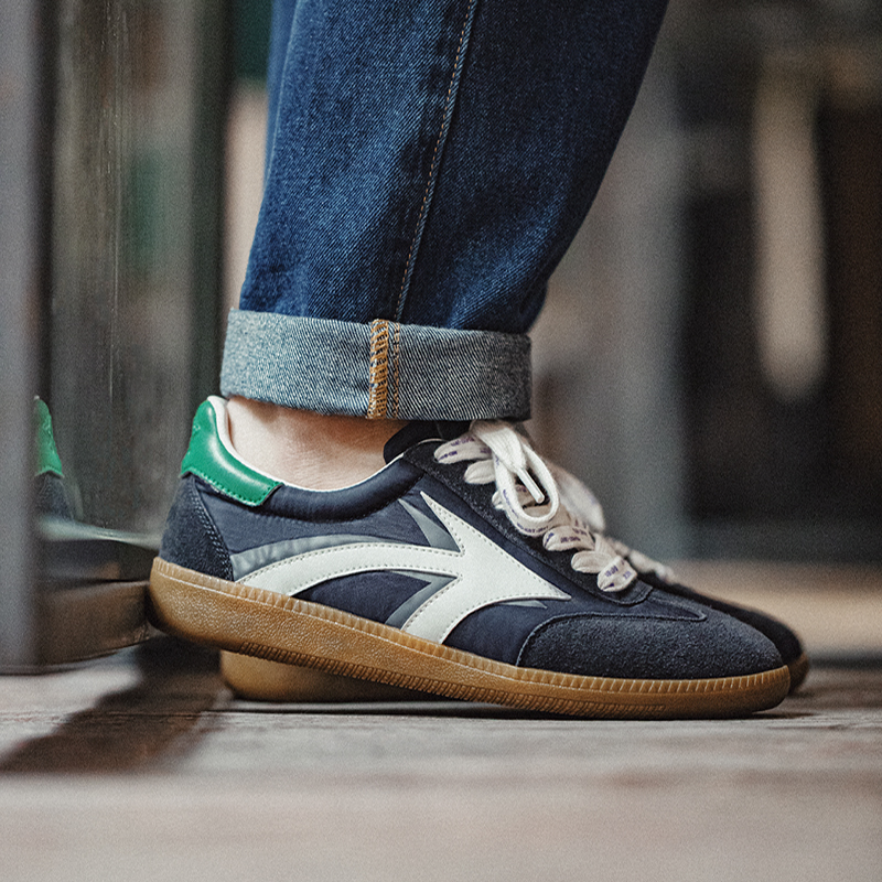 马登工装复古地心引力德训鞋运动小众百搭轻便软底休闲板鞋男春季
