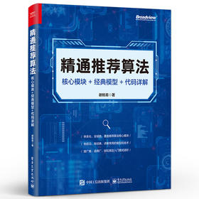 精通推荐算法 核心模块 经典模型 代码详解 数据样本和特征工程讲解书籍 传统推荐算法介绍书 谢杨易 著