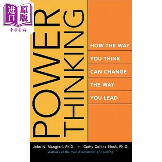 预售 【中商原版】动力思维 你的思维方式如何改变你的领导方式 Power Thinking 英文原版 领导力 John Mangieri 商品图0