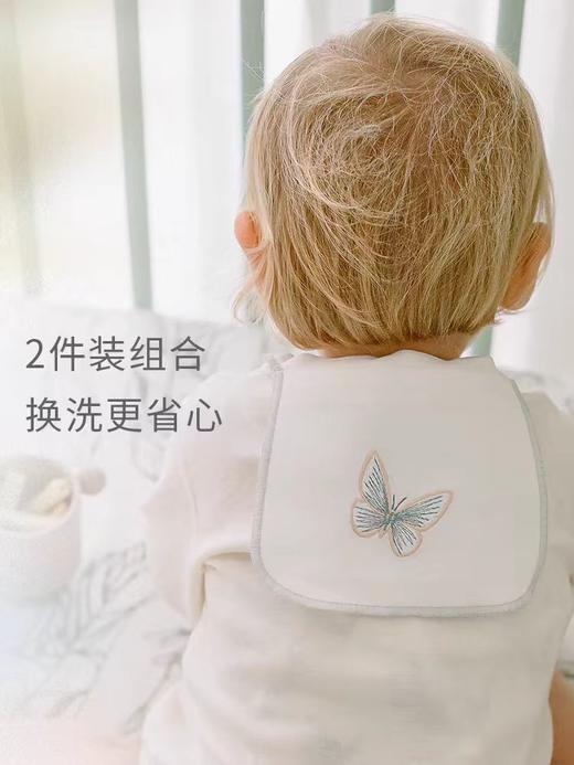 【NEST】婴儿纱布吸汗巾儿童幼儿园垫背巾宝宝隔汗巾2件装 商品图4