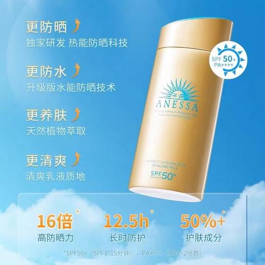 【保税仓直邮】安热沙 小金瓶防晒霜 耐晒清爽防晒SPF50+ 水能户外防晒乳60ml 商品图1