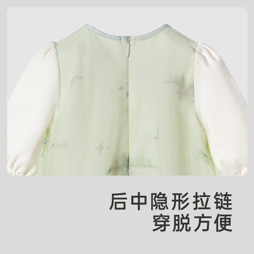 【商场同款】英氏童装新中式女宝宝假两件国风连体衣春季新款 商品图3