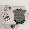 【夏日婴童装，宝哈衣短装袭来！】夏季男宝哈衣婴幼儿爬服，帅气条纹连体衣周岁短袖三角爬服，时尚又实用，让宝宝在夏季时尚出行-lm！-QQ 商品缩略图2