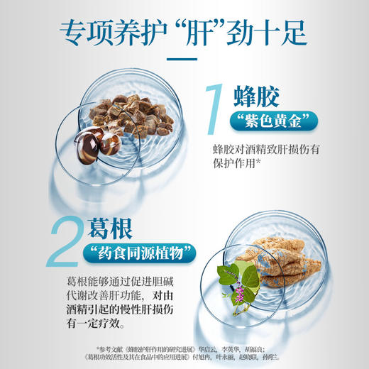 汪氏牌蜂胶葛根软胶囊30g 养护肝损伤 呵护酒精肝 商品图3