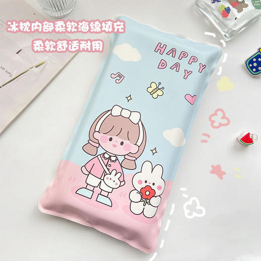 【超爽凉感！巨可爱降温冰枕】触感爽滑，夏季学生午睡冰垫坐垫，成人水枕头夏天儿童凉枕降温神器冰枕头，不用风扇空调都能睡 商品图2