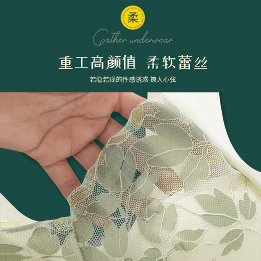 巨划算2件装！【秀出优美曲线，大码女神必备！】无痕、聚拢、舒适，大胸显小，轻松穿撘。大码性感蕾丝内衣，高压不勒，上身轻盈，欧式性感风情！ 商品图3