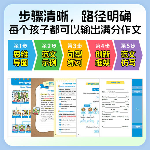 Creative-Writing-五步法写出满分小学生英语作文 全三册 商品图4