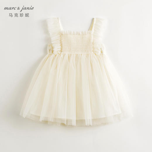 马克珍妮女童蝴蝶袖网纱连衣裙公主裙儿童裙子2024夏装新款240870 商品图1