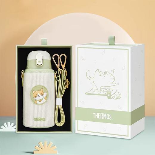 9楼母婴生活馆 膳魔师纯钛儿童保温吸管杯猫狗大作战主题内外纯钛保温杯600mL 吊牌价：598元 活动价：499元 商品图5