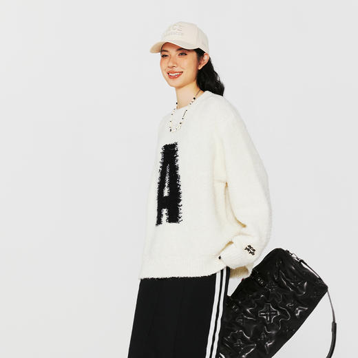 YKYB黄子韬2025新款毛衣潮牌街头休闲长袖宽松纯色简约百搭针织衫 商品图2