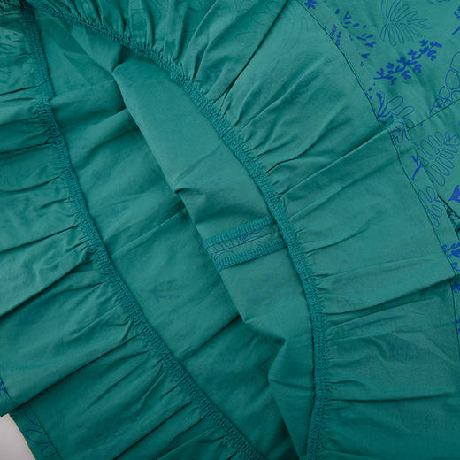 棉果果夏季新品女童纯棉巴厘纱泡泡袖连衣裙M222701224248 商品图3