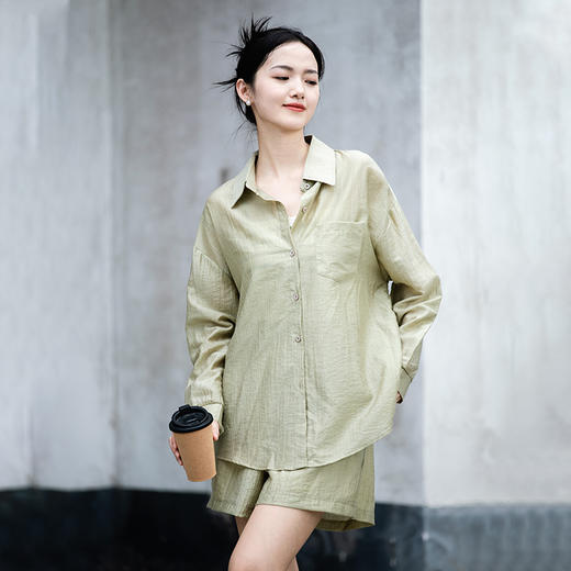 优选丨Avann氧气长袖天丝衬衫三件套2817 商品图1