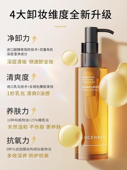 【1秒卸全妆】净透水感洁颜油 150ml#水感卸妆油女温和敏感肌深层清洁眼脸唇卸妆水乳膏官方正品店 商品图2