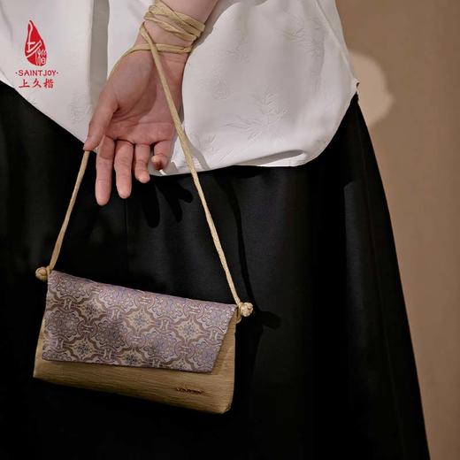 SAINTJOY/上久楷 女式手拿包 斜背包 荾纹定胜  BWS22B1310 商品图4