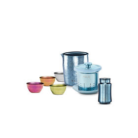 TAIC太可 纯钛泡茶器套装  钛度纯钛功夫茶具套装家用简约茶壶泡茶器过滤隔热防烫创意礼盒 泡茶器套装带滤网