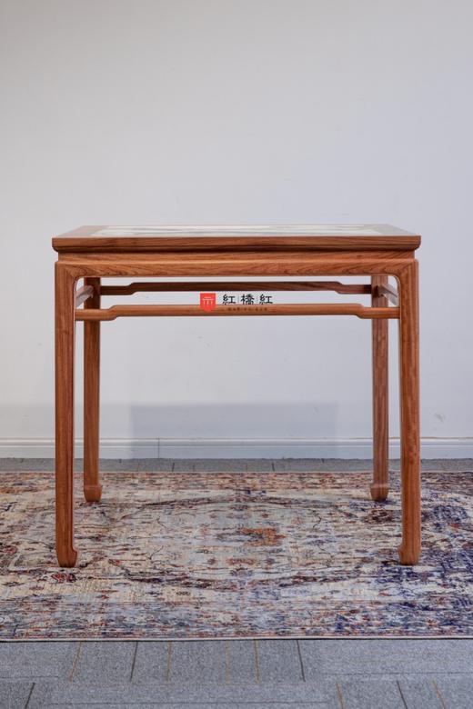 红桥红  家具严选  缅甸花梨（大果紫檀）【石面 88 马蹄腿带束腰 休闲桌 五件套】 商品图2