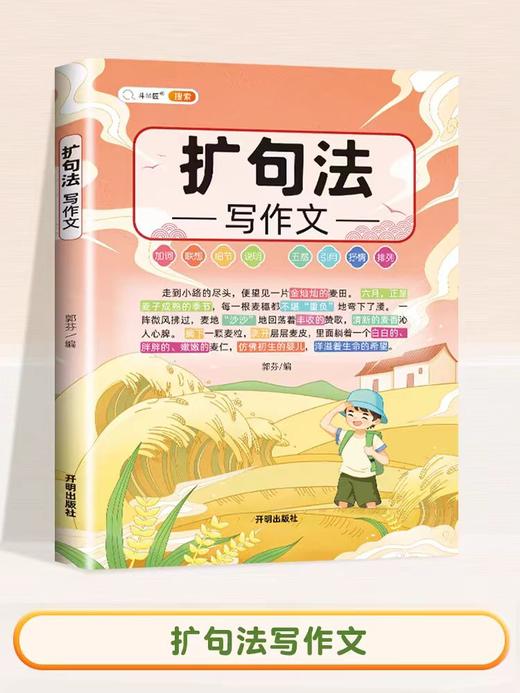 【斗半匠】五感法写作文三到六年级扩句法加词法修辞法写作技巧小学生优秀作文书大全三四五年级素材积累好词好句好段同步写作入门 商品图3