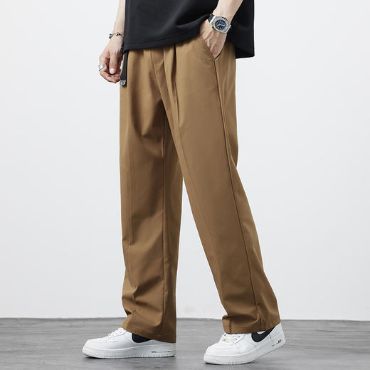 【送腰带】【新款DYF】大依优型大码薄款直筒休闲裤加肥加大男装舒适胖子肥佬百搭工装裤运动裤长裤 商品图2